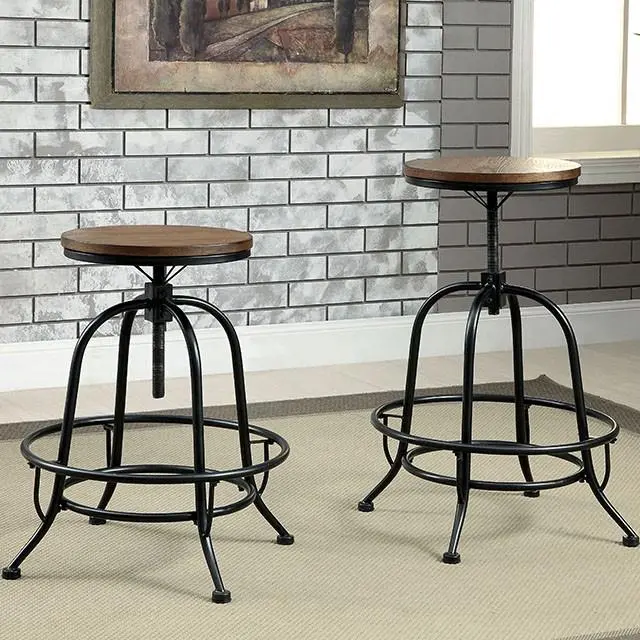Silvia I Medium Oak Counter Ht. Stool (2/Ctn) 1