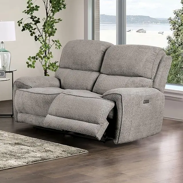 Morcote Power Loveseat, Light Gray 1