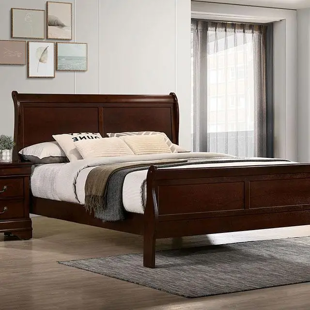 Louis Philippe Full, Twin, Full, & King Bed Black, Grey, Brown & White 1