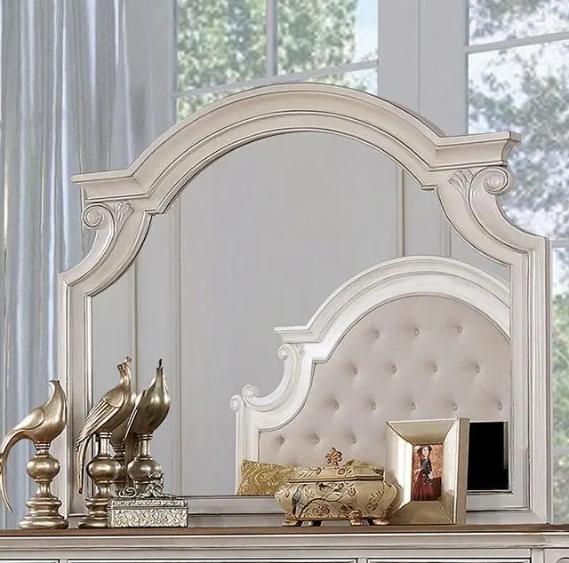 Pembroke Antique Whitewash Mirror 1