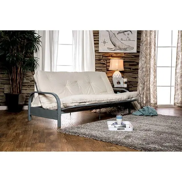 Knox White 8" White Futon Mattress W/ Inner Spring 2