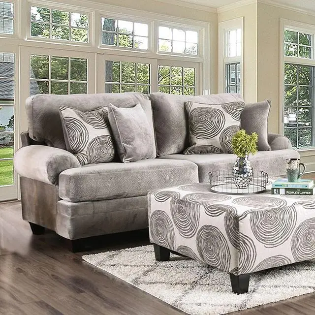 Bonaventura Gray/Pattern Sofa 1