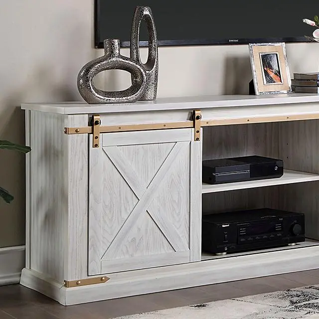 Borrego Tv Stand, Antique White 1
