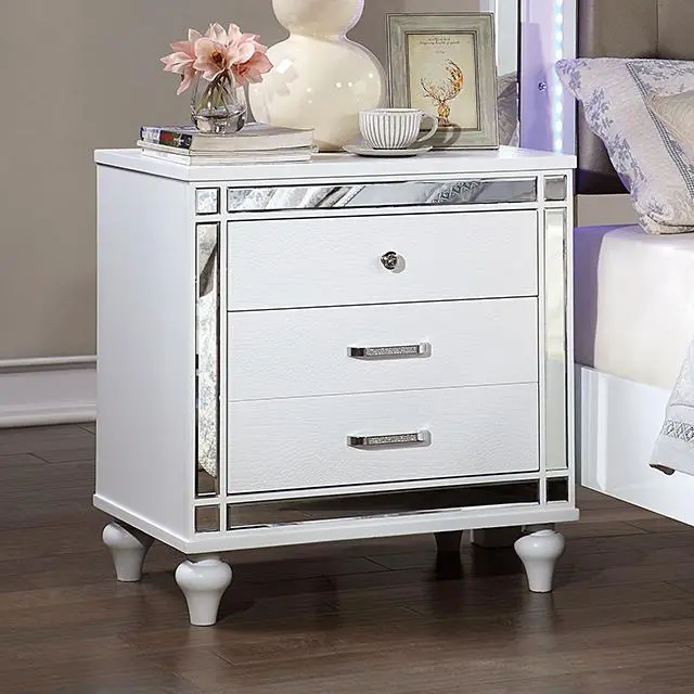 Brachium Night Stand, White 1