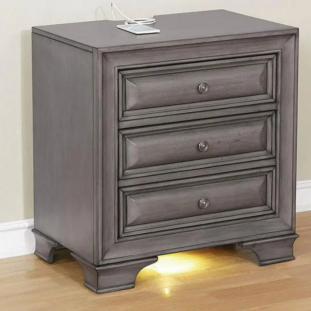 Brandt Gray Night Stand 1