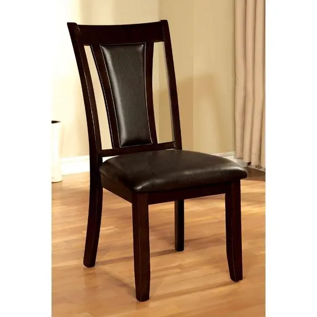 Brent Dark Cherry/Espresso Side Chair (2/Ctn) 2