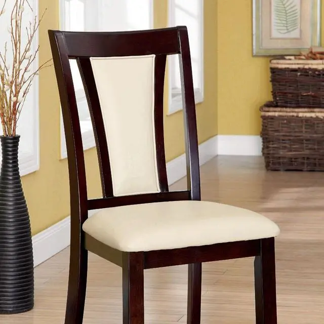 Brent Dark Cherry/Ivory Side Chair (2/Ctn) 1