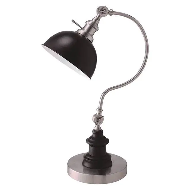 Briar Stain Nickel Table Lamp 1