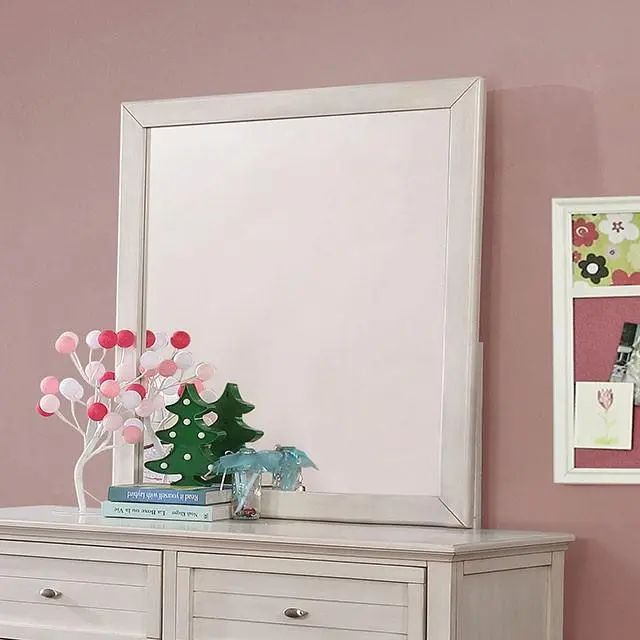 Brogan Antique White Mirror 1