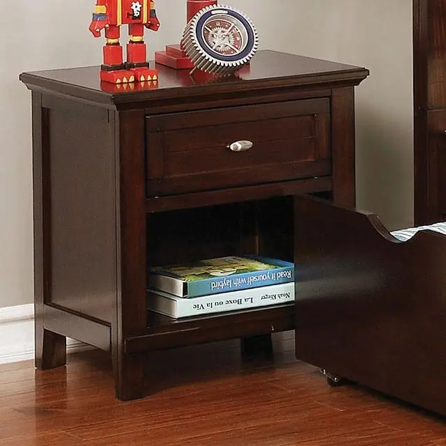 Brogan Brown Cherry Night Stand 1
