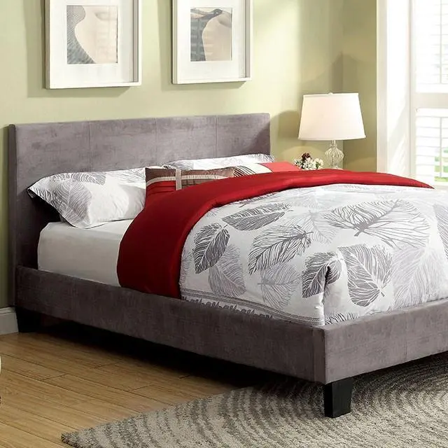 Winn Park Bed Espresso, Velvet, & White 3