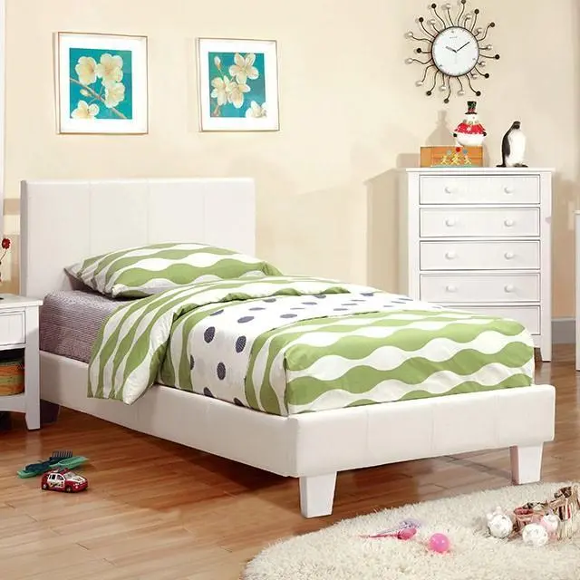 Winn Park Bed Espresso, Velvet, & White 4