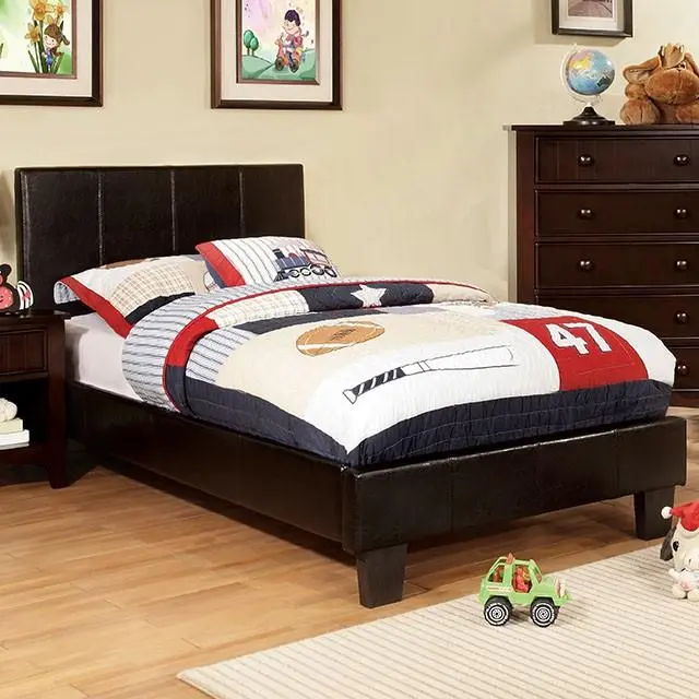 Winn Park Cal.King, E.King, Twin, & Full Bed Chrome, Gray, Brown, & Chrome 14