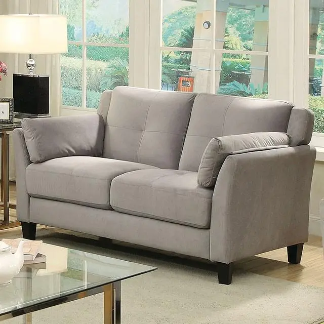 Ysabel Warm Gray Love Seat, Warm Gray (K/D) 1