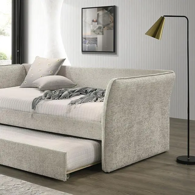 Yuri Twin Daybed W/ Trundle Beige 1