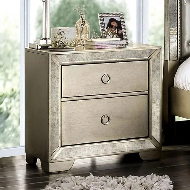 Loraine Champagne Night Stand 1