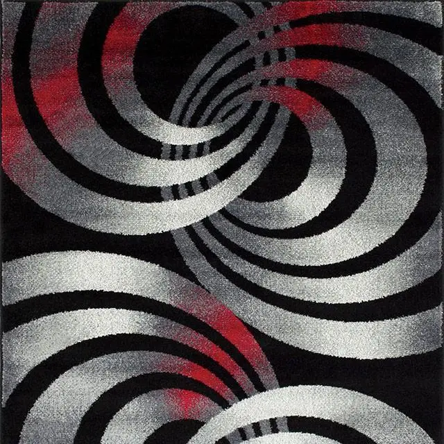 Serang Gray/Red 5' X 7' Area Rug 1