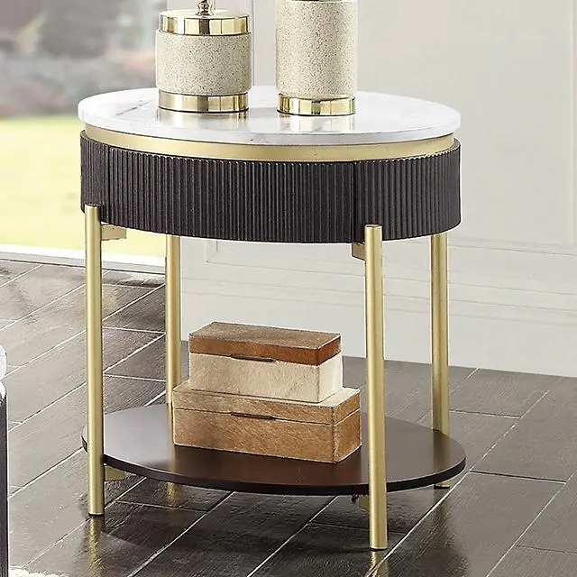 Koblenz End Table, Dark Walnut 1