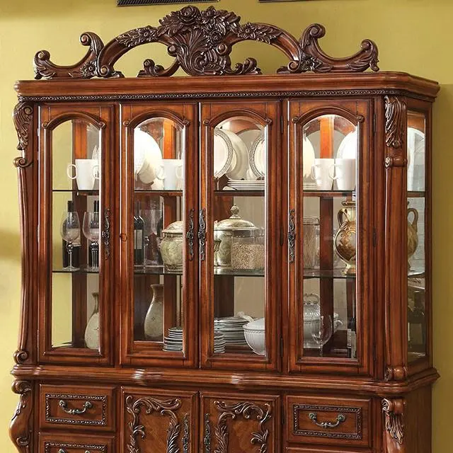 Medieve Antique Oak Hutch & Buffet 1