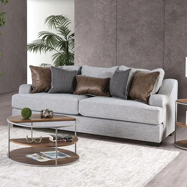 Skyline Sofa, Light Gray/Brown 1