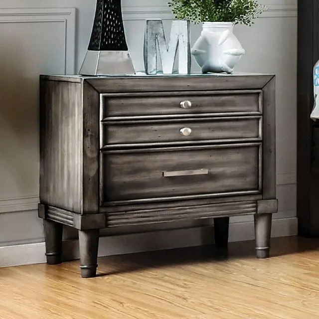 Daphne Gray Night Stand 1