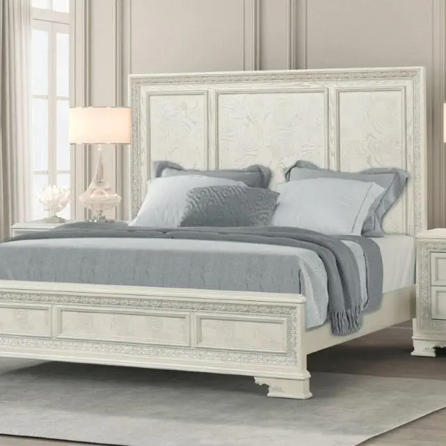 Stella Mia 4 Pc 5 Pc Queen Bedroom Set White 3