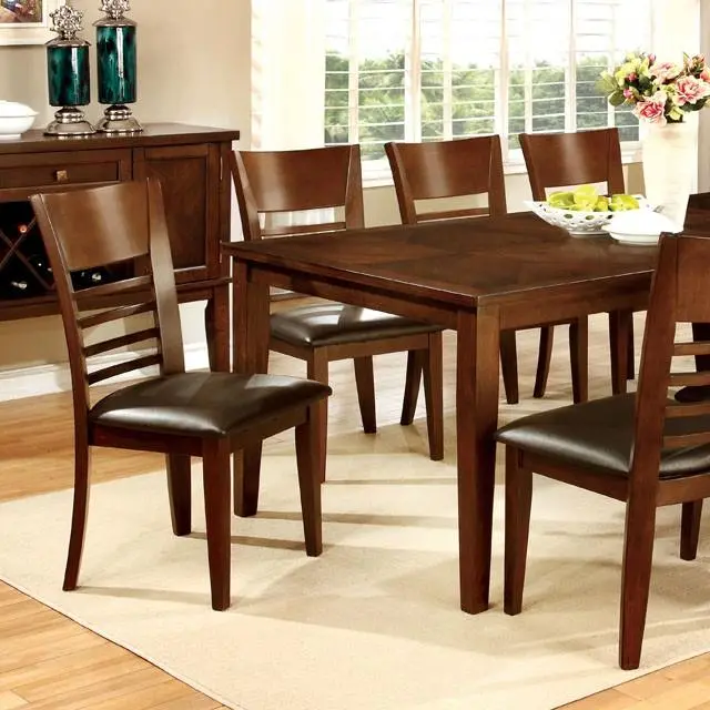 Hillsview I Brown Cherry 78" Dining Table W/ 18" Leaf 1