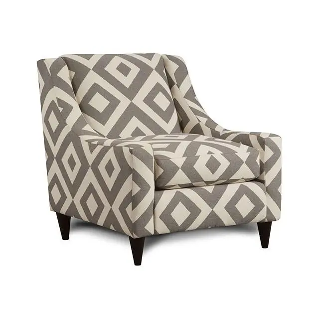 Parker Ivory/Gray/Pattern Chair, Diamond Pattern 1