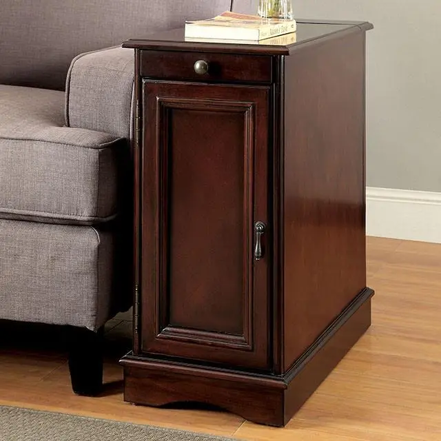 Lilith I Cherry Side Table W/ Usb 1