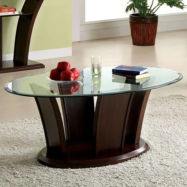 Manhattan Iv Brown Cherry Coffee Table, Brown Cherry 1