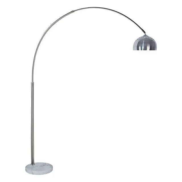 Rene White/Chrome Arch Lamp 1