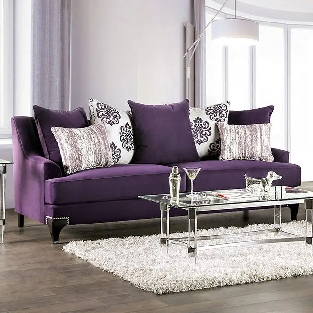 Sisseton Purple Sofa 1