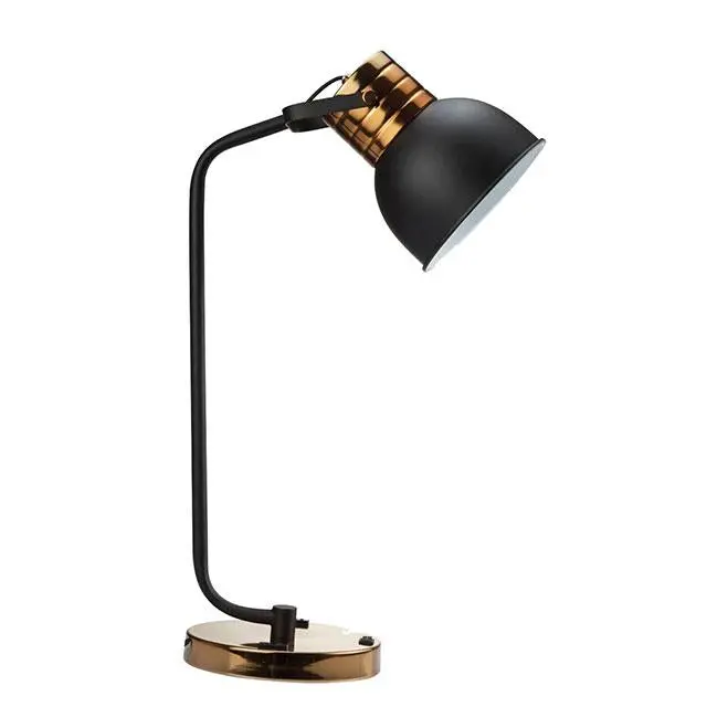 Urien Table Lamp, Black/Antique Gold 1