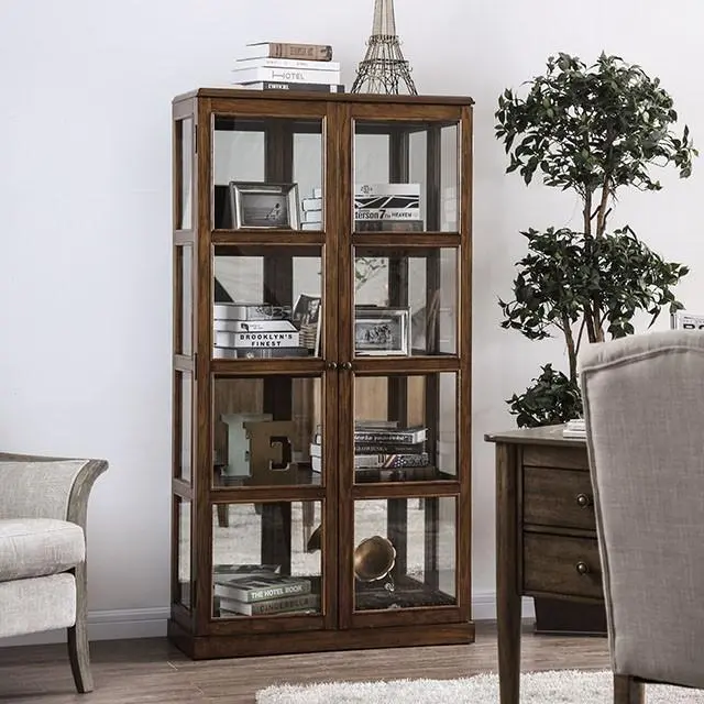 Vilas Oak Curio Cabinet 1