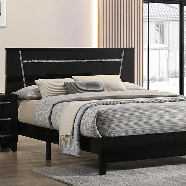 Magdeburg Cal.King Bed, Black & White 1