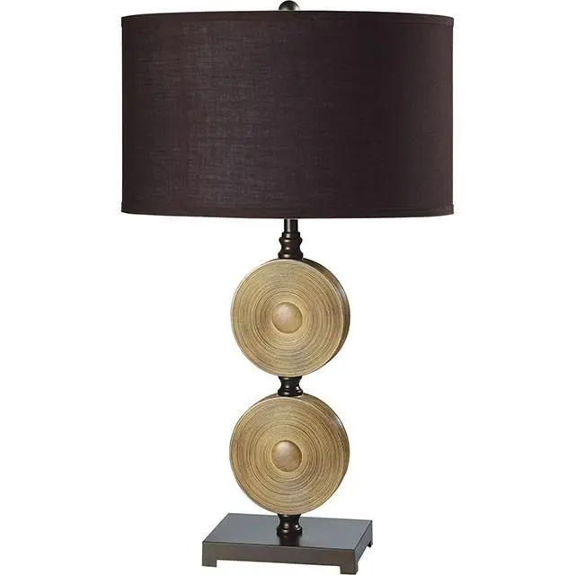 Suzy Light Caramel/Espresso 10"H Table Lamp (2/Ctn) 1