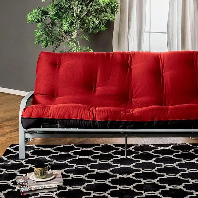 Knox Red 8" Red/Black Futon Mattress W/ Inner Spring 1