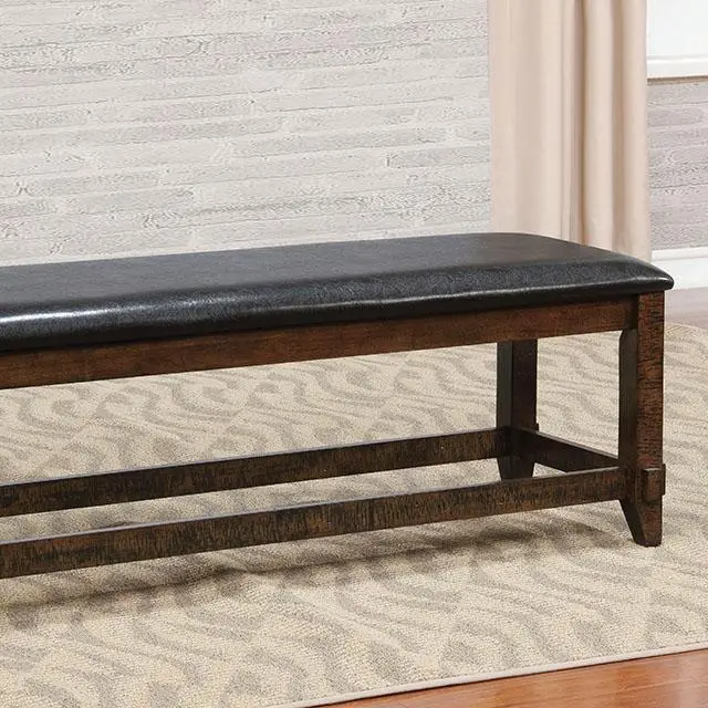 Meagan I Brown Cherry/Espresso Bench 1