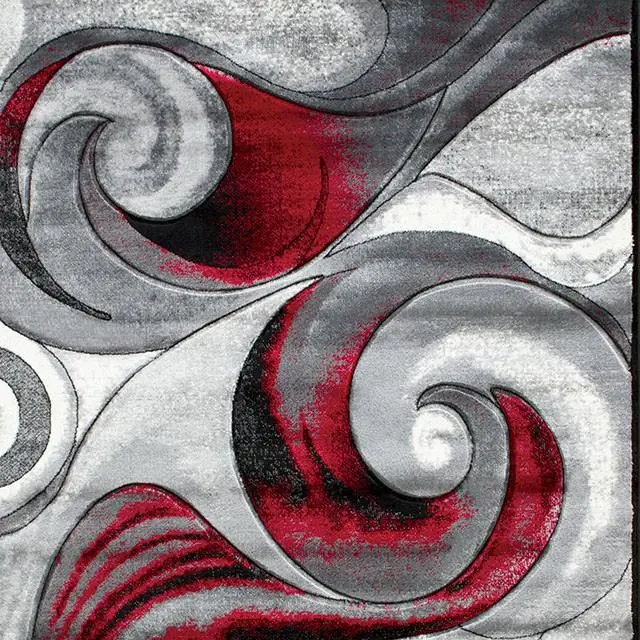 Niksar Red 5' X 7' Area Rug 1