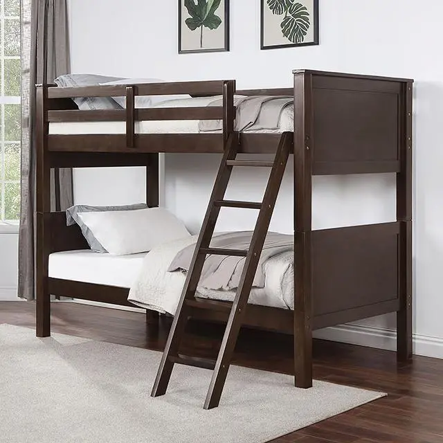 Stamos Full/Full, Twin/Full, & Twin/Twin Bunk Bed, Walnut 3