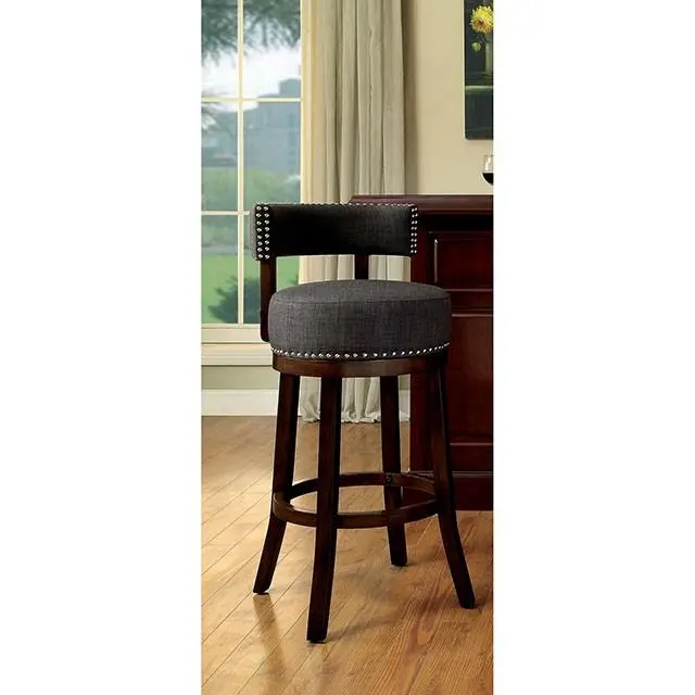 Lynsey Dark Oak/Gray 24" Bar Stool 2