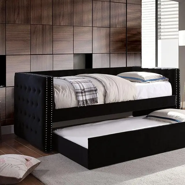 Susanna Black Daybed W/ Trundle, Black 1
