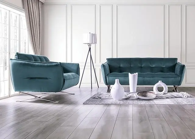 Civellutino Loveseat Teal 2