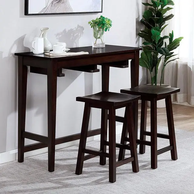 Elinor Bar Table Set Cherry & Green 1
