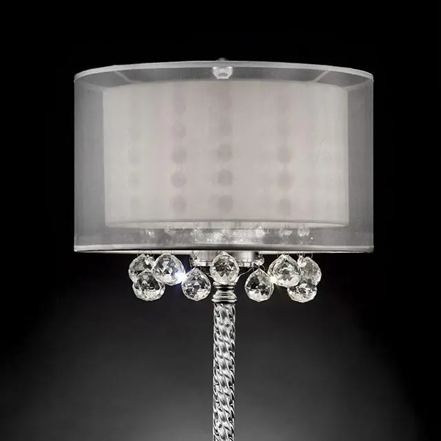 30"H Table Lamp, Hanging Crystal 1