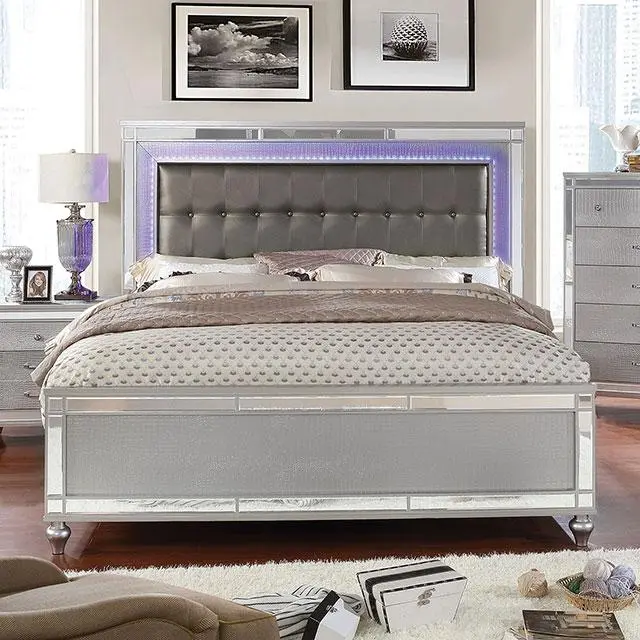 Brachium Bed White & Silver 2