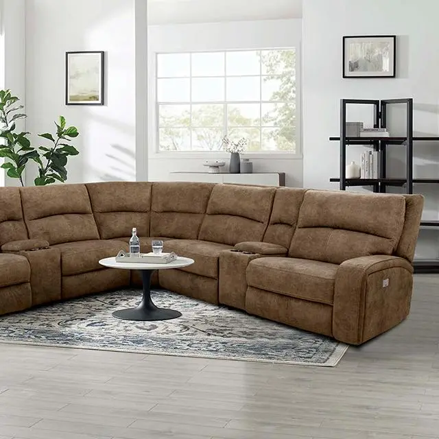 Apostolos Power Sectional, Brown 1