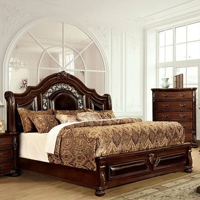 Flandreau Brown Cherry/Espresso Cal.King, E.King & Queen Bed 1