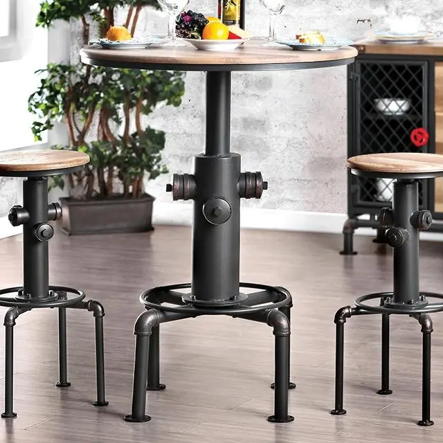 Foskey 3 Pc Bar Table Set 1