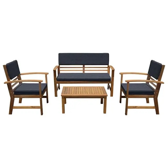 Hana 4 Pc. Patio Set Blue 1
